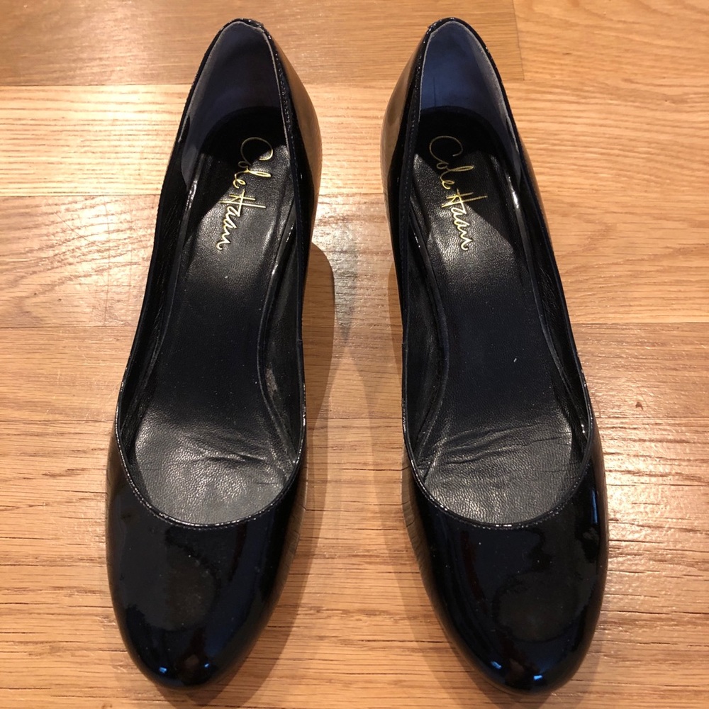 Cole Haan Black patent leather shoes